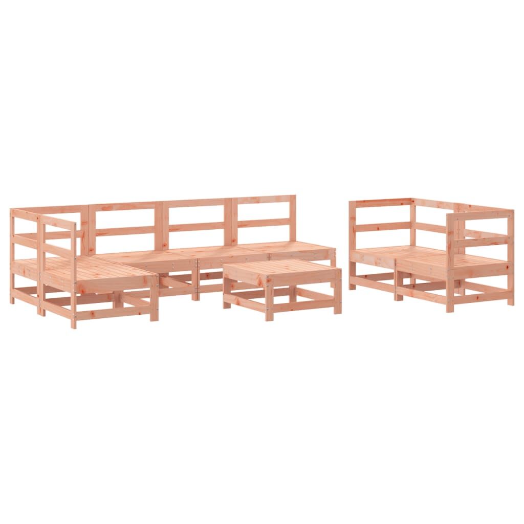 Vidaxl Juego De Muebles De Jardín 8 Pzas Madera Maciza Abeto Douglas_0