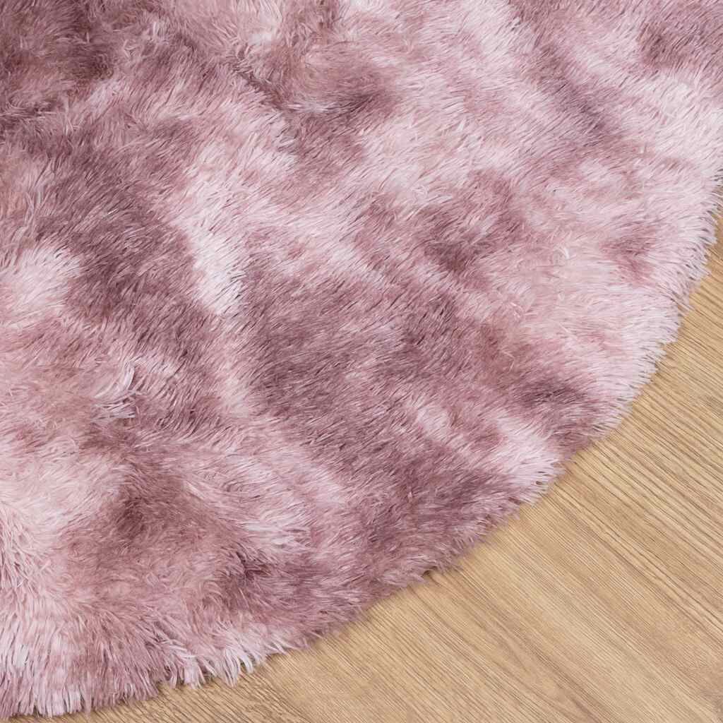 Vidaxl Alfombra De Pelo Largo Navarra Rosa Polvoriento 200x200 Cm_3