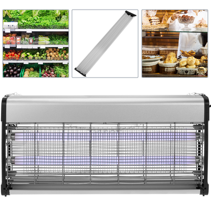 Mata Insectos Eléctrico Profesional De 2 Tubos De 20w Uv 40w_1