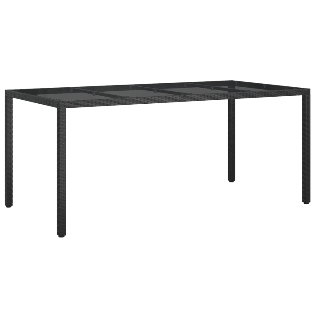 Vidaxl Set De Comedor De Jardín 7 Pzas Y Cojines Ratán Sintético Negro_5