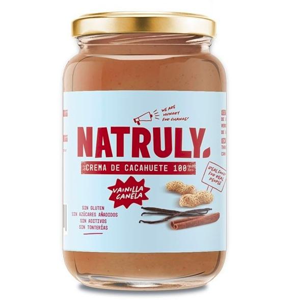 Manteiga de amendoim Natruly Canela e Baunilha 500 gr