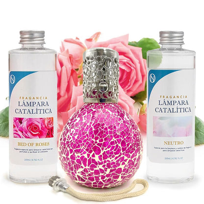 Pack Ahorro Mosaico Fucsia + Fragancia Bed Of Roses 500ml + Limpiador Neutro 200ml + Mecha De Repuesto_0