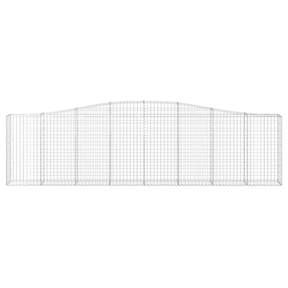 Cestas De Gaviones 6 Uds Forma De Arco Hierro 400x30x100/120 Cm_3