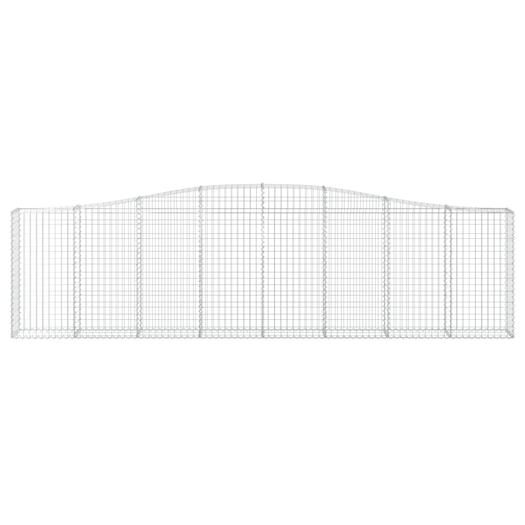 Cestas De Gaviones 8 Uds Forma De Arco Hierro 400x30x100/120 Cm_3