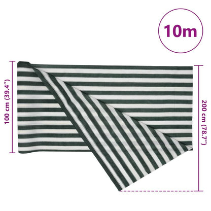 Vidaxl Red De Privacidad Hdpe Verde Y Blanco 2x10 M 75 G/m²_2