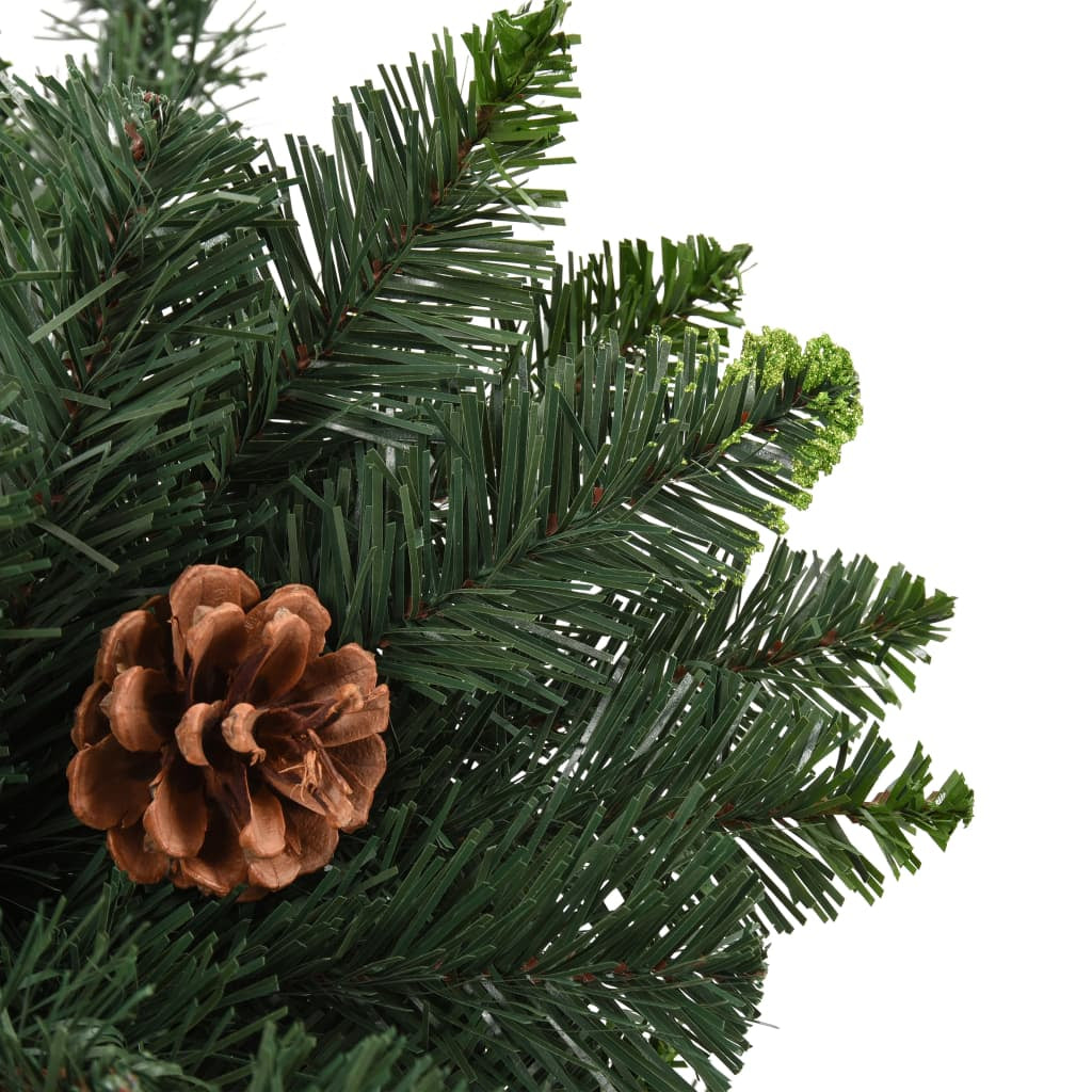 Vidaxl Árbol De Navidad Artificial Con Piñas Verde 180 Cm_3