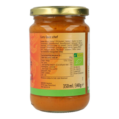 Molho de Caril Apimentado Vegan Rapunzel 340ml