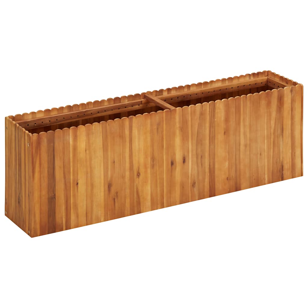 Arriate De Madera Maciza De Acacia 150x30x50 Cm_1