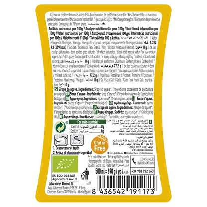 Embalagem de 2 xaropes de agave cru Naturgreen, 2 unidades de 500 ml