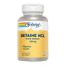 Cloridrato de Betaína com Pepsina 250 mg - Digestão Saudável - 180 Cápsulas Solaray