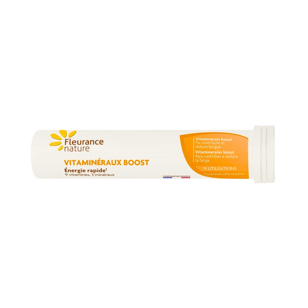 Vitaminerales Boost Fleurance Nature 15 Comprimidos Efervescentes_0