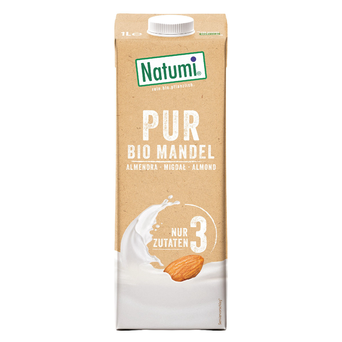 Pack 8x Bebida de Almendra Premiun & Pure BIO Natumi 1 L