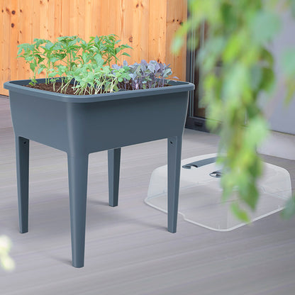 Jardinera Alta 83 L, Con Tapa De Policarbonato, Para Proteger Tus Plantas, Prosperplast Respana Planter Set De Plástico En Color Lima, 96,3 alto, X 7_3