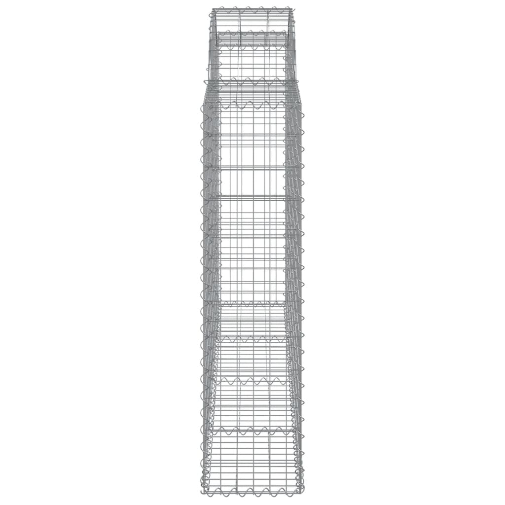 Cestas Gaviones 18 Uds Forma De Arco Hierro 200x30x120/140 Cm_4
