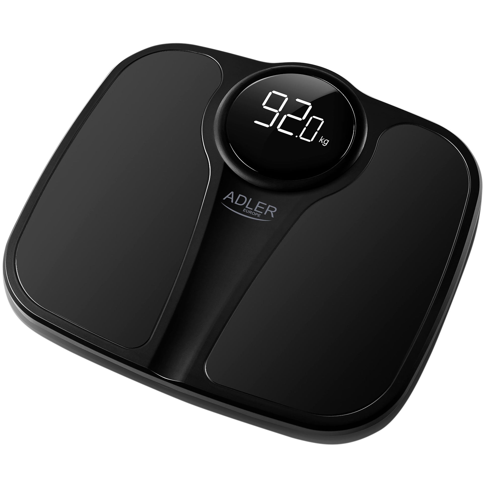 Báscula De Baño Digital, Alta Precisión 180kg, Pantalla Led Apagado Automático, Antideslizante, Briebe, Sc1124b, Negro_0