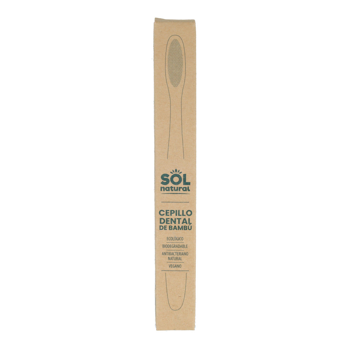 Escova de dentes em bambu Sol Natural para adultos