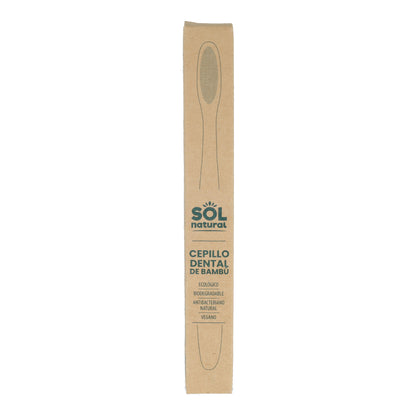Escova de dentes em bambu Sol Natural para adultos