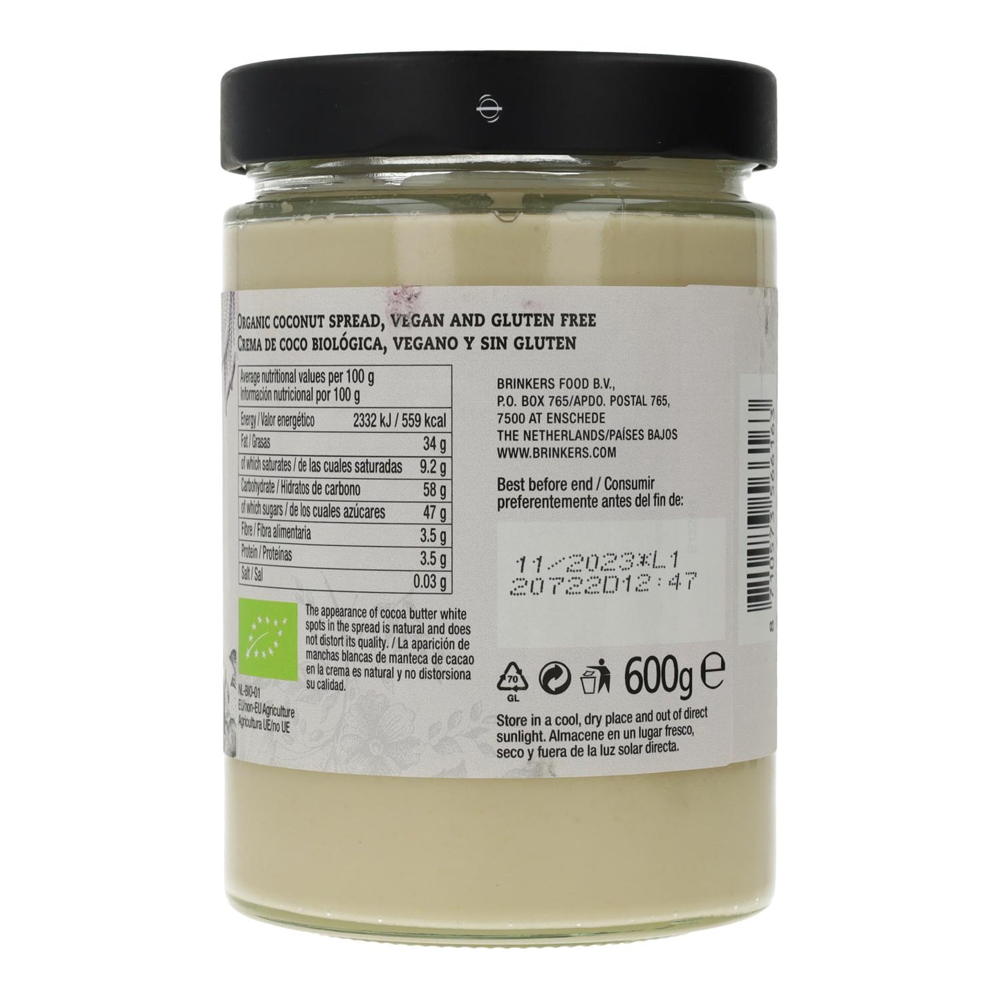 Creme Branco Vegan com Coco La Vida Vegan