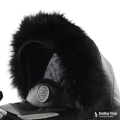 Pelo Decorativo Boa Para Carro De Muñecas Negro_0