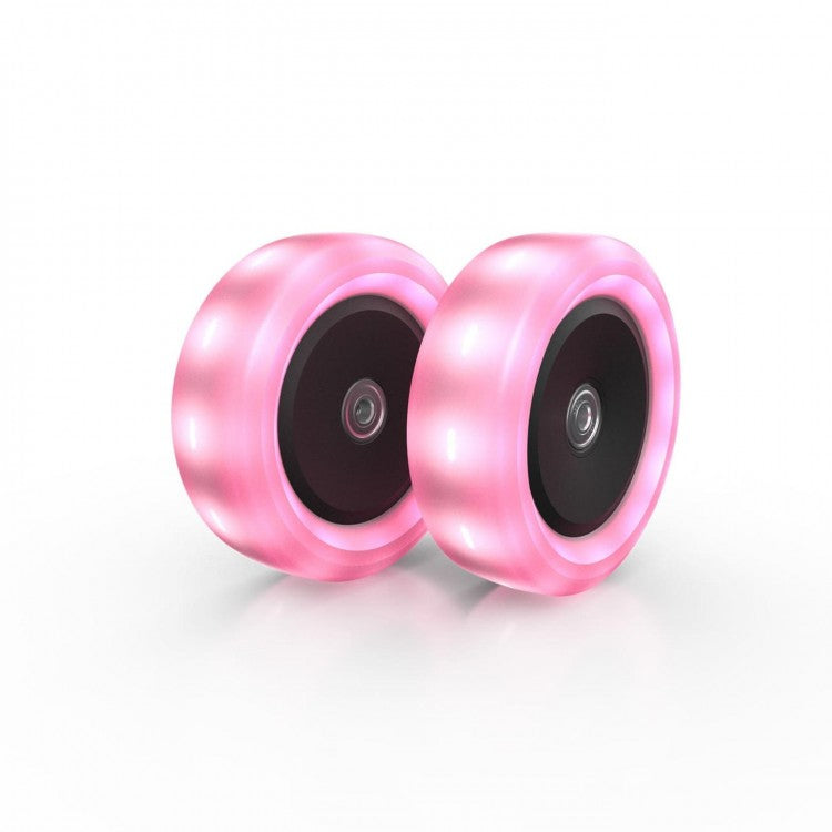 Rueda Con Luz De Led Para Patinete Berg Nexo Rosa._0