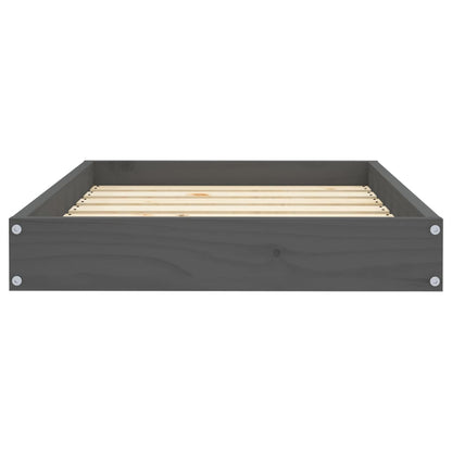 Vidaxl Cama Para Perros Madera Maciza De Pino Gris 71,5x54x9 Cm_3