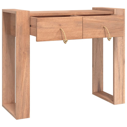 Mesa Consola De Madera Maciza De Teca 90x35x75 Cm_1