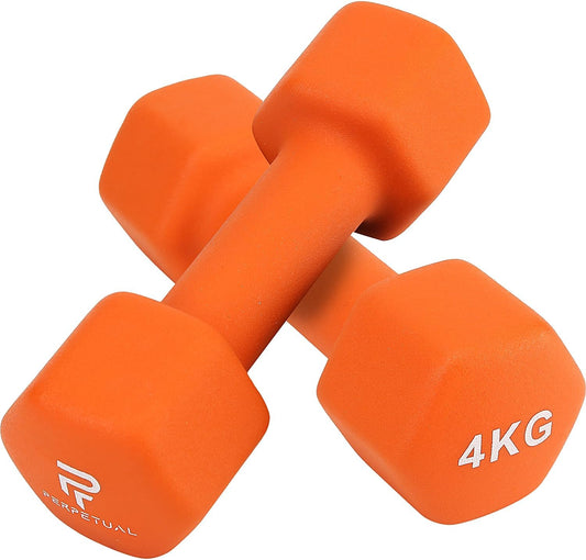 Mancuernas De Neopreno De 4kg (2 Unidades) Con Agarre Antideslizante_0