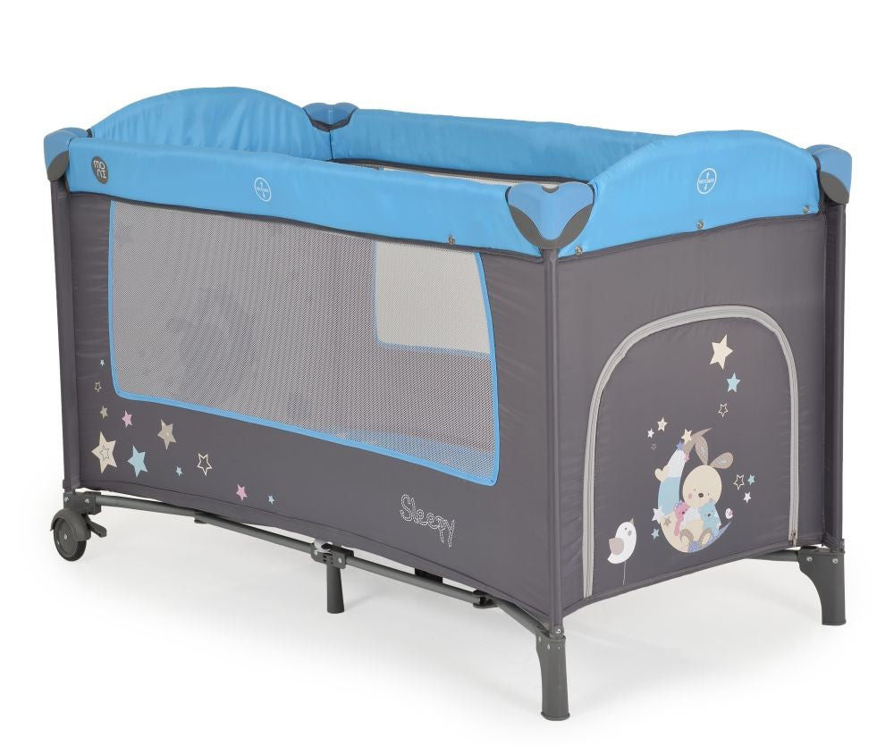 Cuna De Viaje Con Cambiador Sleepy Blue_3