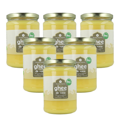 Embalagem de 6 Manteigas Clarificadas Ghee ECO Planeta Huerto 500 gr