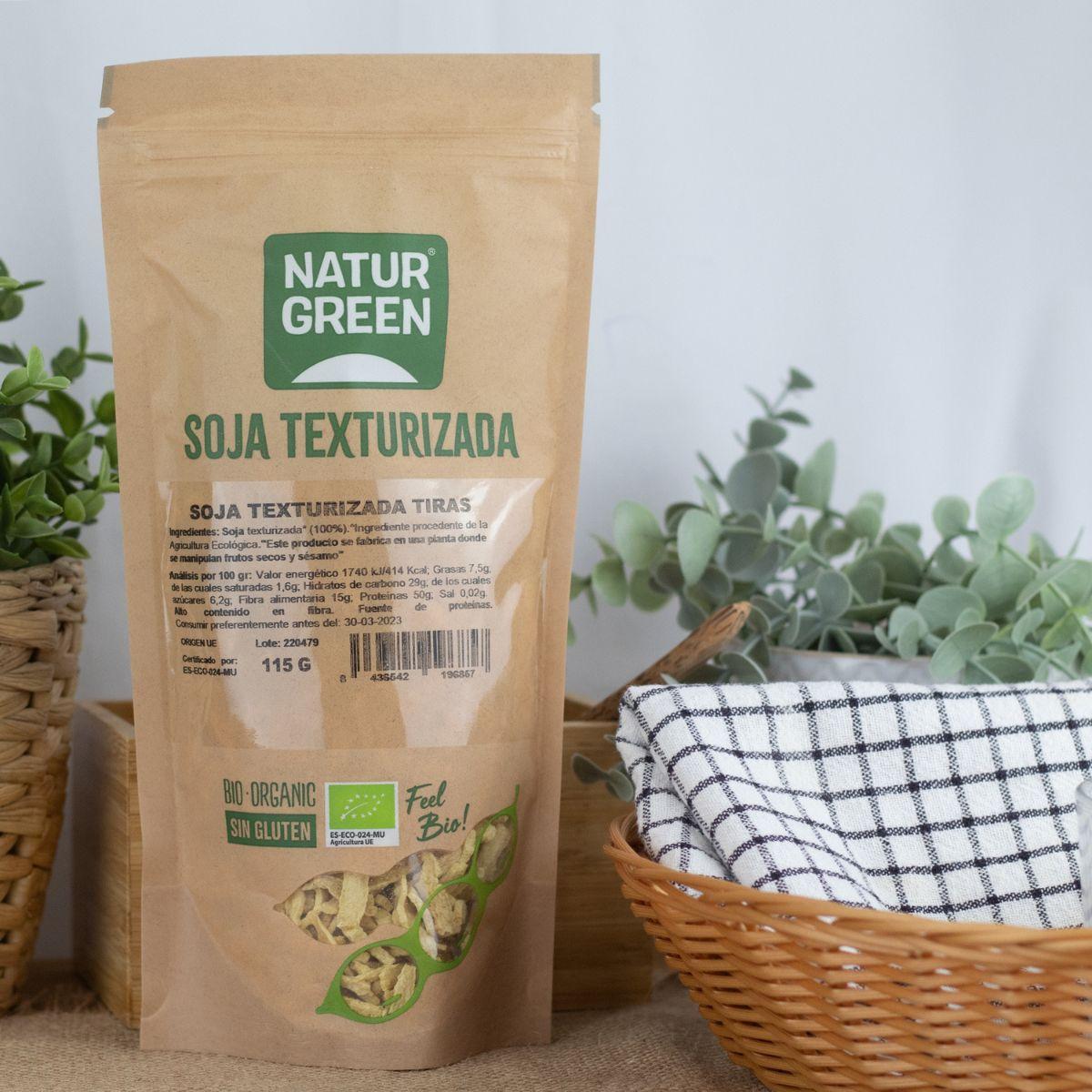 Tiras de Soja Texturizadas Orgânicas NaturGreen 115 g