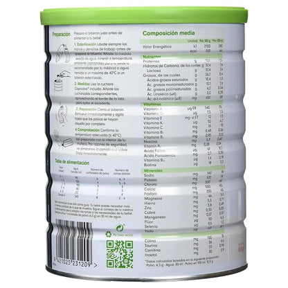 Leite de cabra inicial para lactentes 1 Capricare 800 g