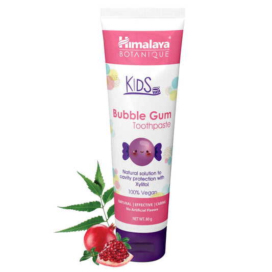 Himalaya Botanique Pasta de Dentes Infantil Bubblegum 80g