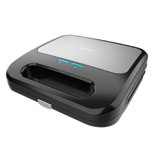 Sandwichera Rock'ntoast 3-in-1 Square, Capacidad 2 Sándwiches, Acabados En Acero Inoxidable, 3 Placa Desmontables E Intercambiables, Revestimiento D_0