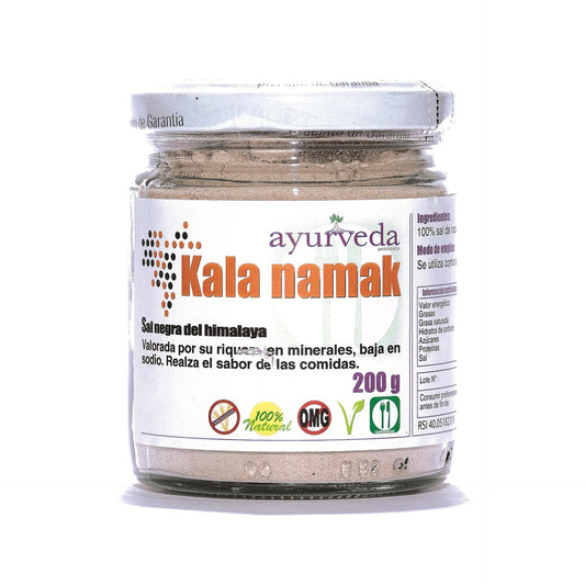 Kala Namak (Sal Negro dos Himalaias) Ayurveda 200 Gr