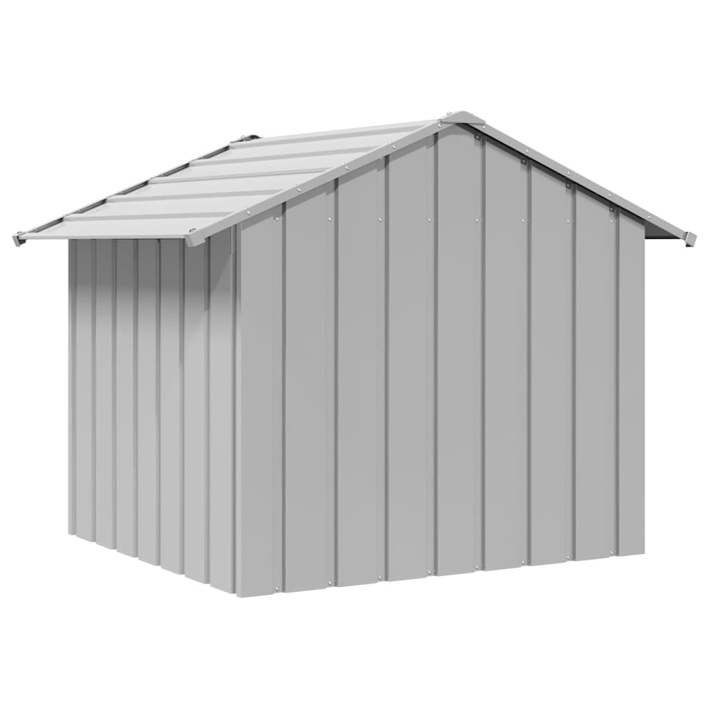 Caseta Para Perros Con Techo Acero Galvanizado 131x101x102 Cm_4