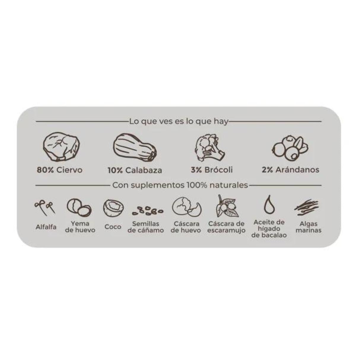 Ração húmida para cães Puromenu Deer Ambrosia Barf 400 g