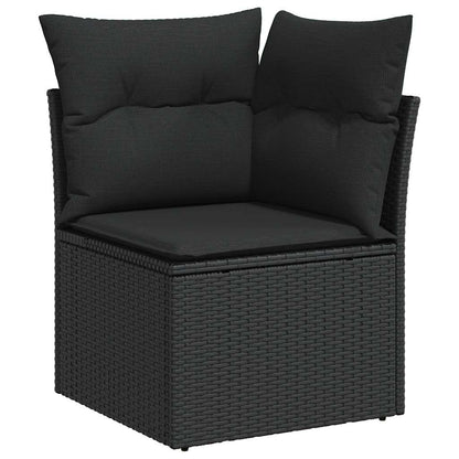 Set De Sofás De Jardín Y Cojines 8 Piezas Ratán Sintético Negro / Vetonek_4