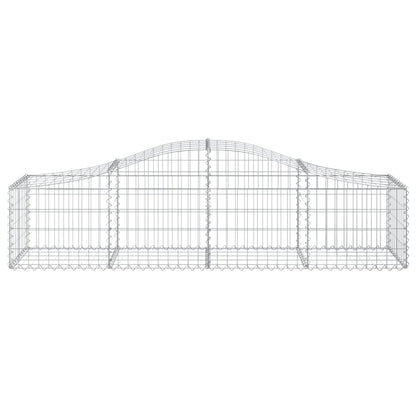 Cestas De Gaviones 13 Uds Forma De Arco Hierro 200x50x40/60 Cm_3