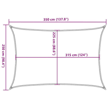 Vidaxl Toldo De Vela Verde Claro Hdpe 160 G/m² 2,5x3,5 M_2