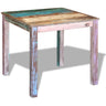 Mesa De Comedor De Madera Maciza Reciclada 80x82x76 Cm