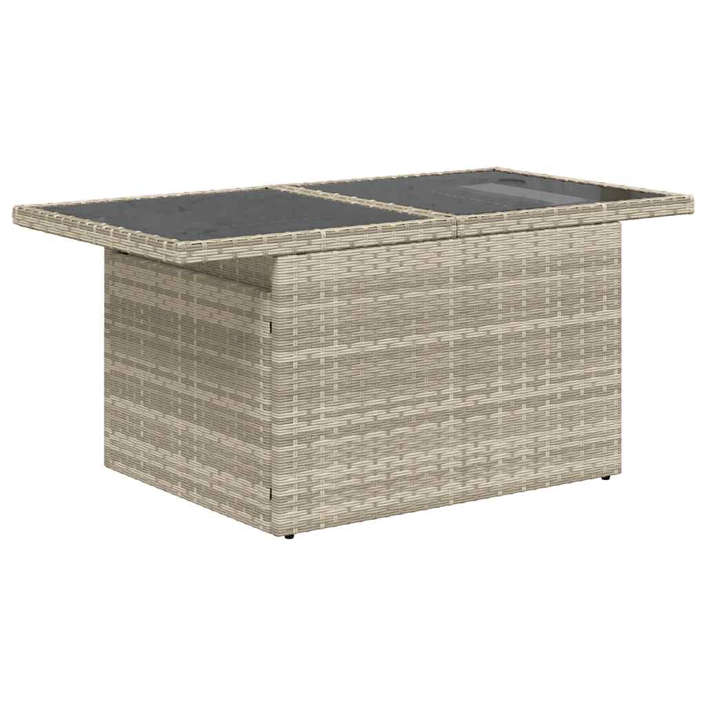 Set De Sofás De Jardín 6 Pzas Y Cojines Ratán Sintético Gris / Vetonek_5