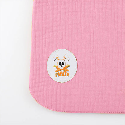 Babero De Algodón Orgánico Rosa_5