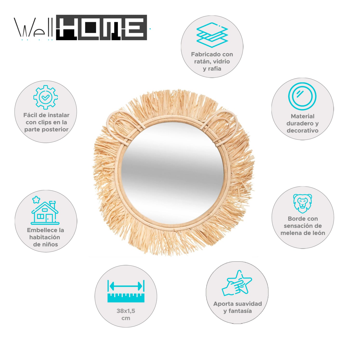 Wellhome Espejo Infantil León_1