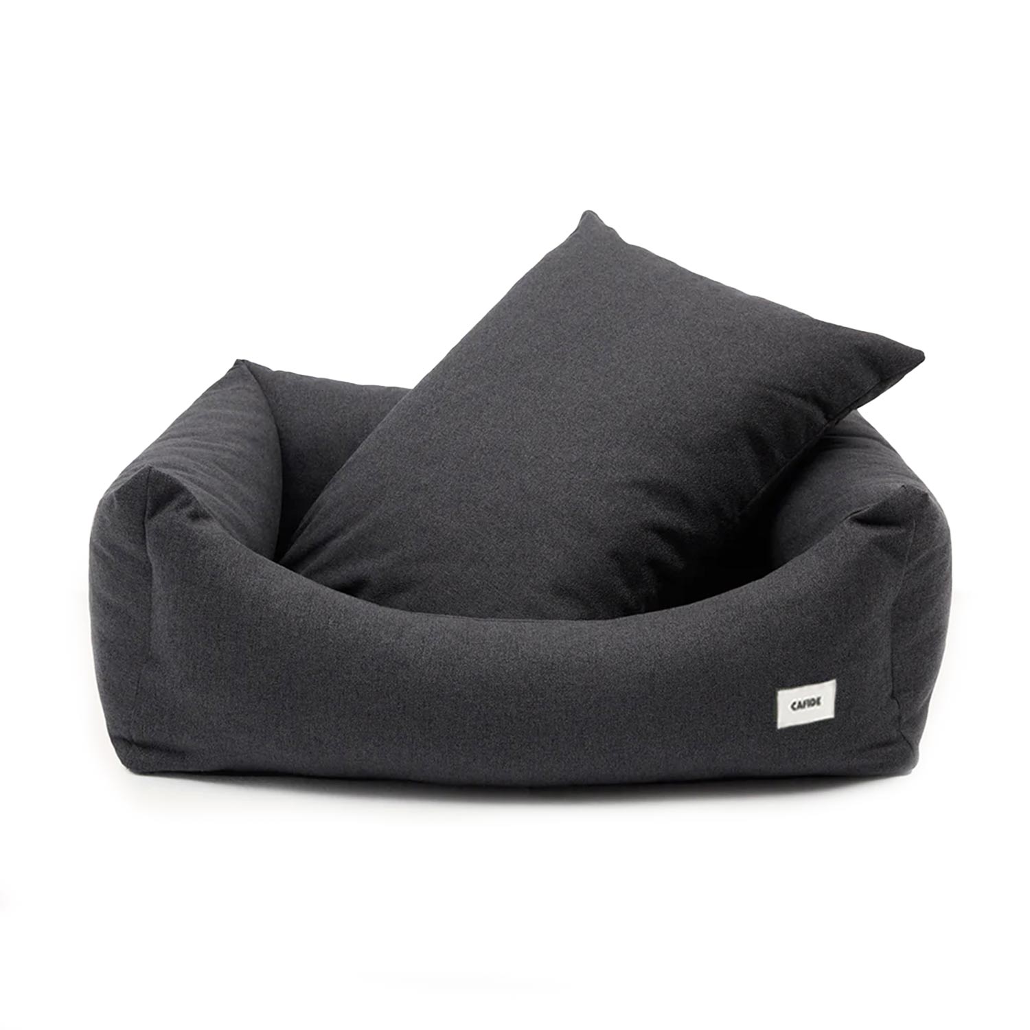 Cafide Cama De Material Reciclado Para Perro Con Tejido Basic Antracita. Modelo Snozy._0