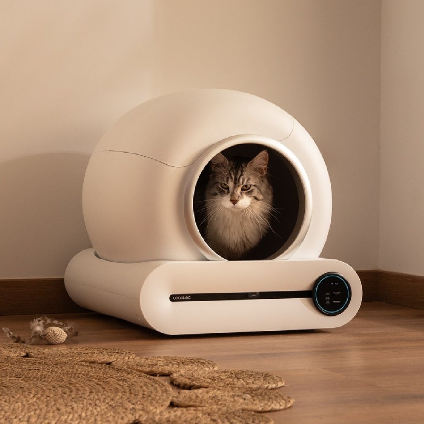 Arenero Gatos Autolimpiable Pumba 8500 Cleankitty Smart Control Por Wifi Y Pantalla Seguro Con Sensor De Infrarrojos 65l_2