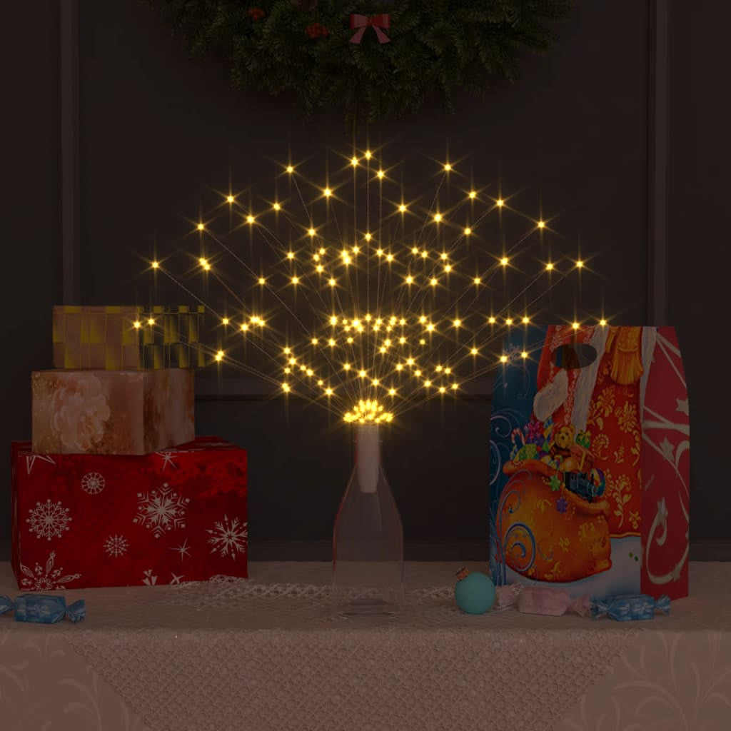 Vidaxl Luces De Petardo Navidad Exterior Blanco Cálido 1400 Leds 20 Cm_2