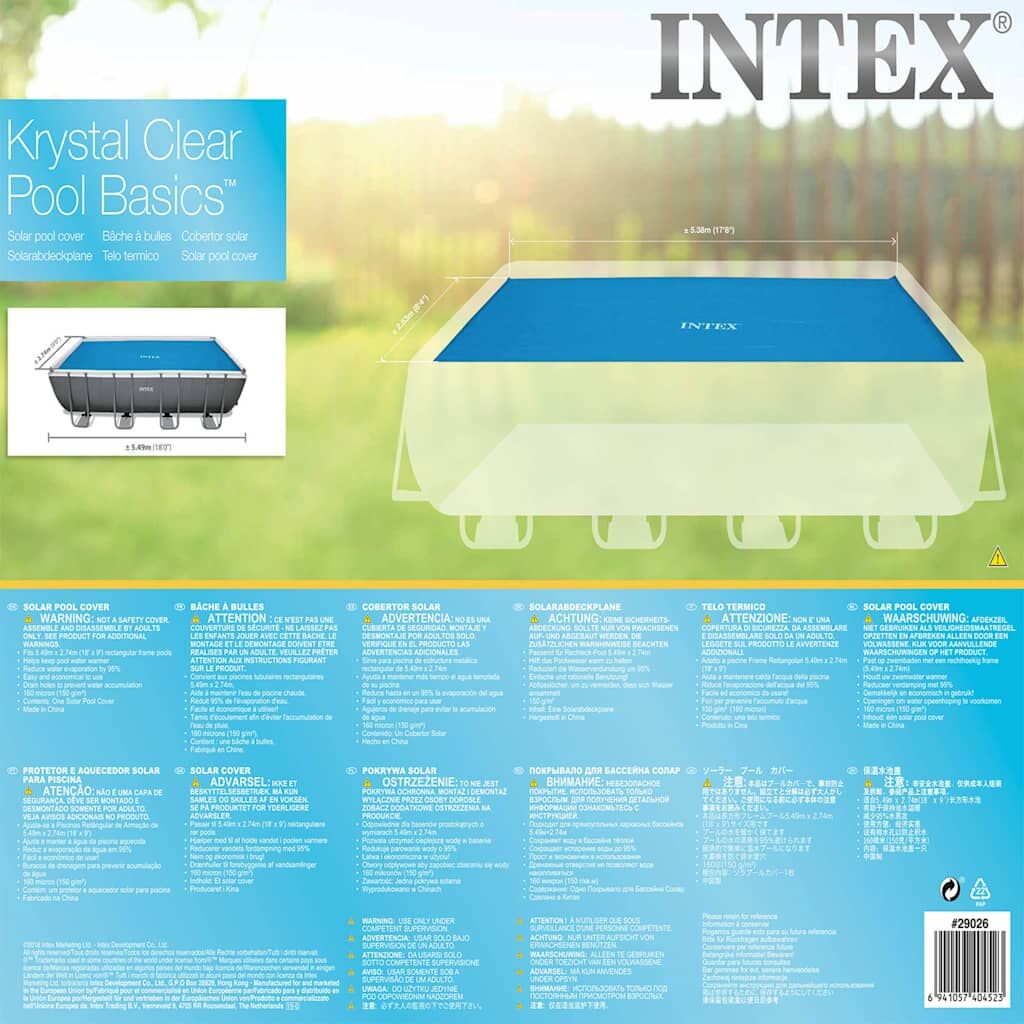 Intex Cubierta Solar Para Piscina Rectangular 549x274 Cm_4