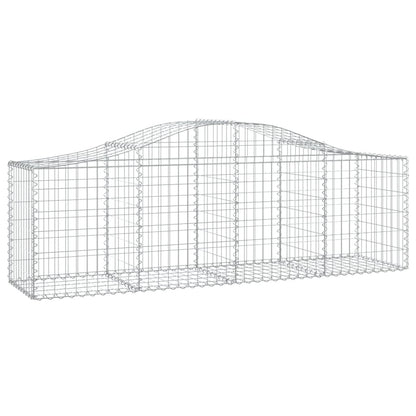 Cestas De Gaviones 8 Uds Forma De Arco Hierro 200x50x60/80 Cm_2