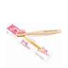 Escova de dentes de bambu rosa Nordics Oral Care para crianças