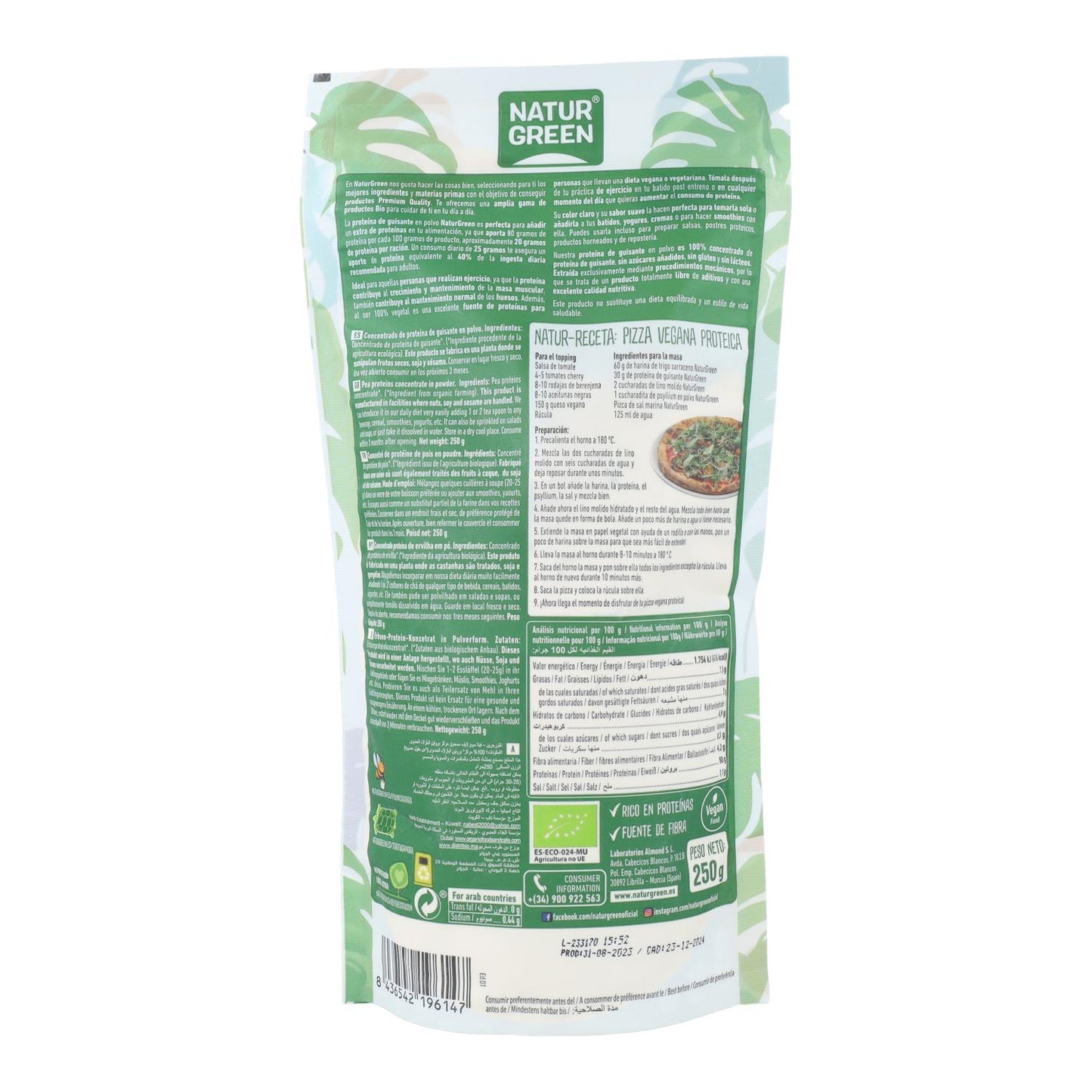 Proteína de Ervilha Naturgreen 400g